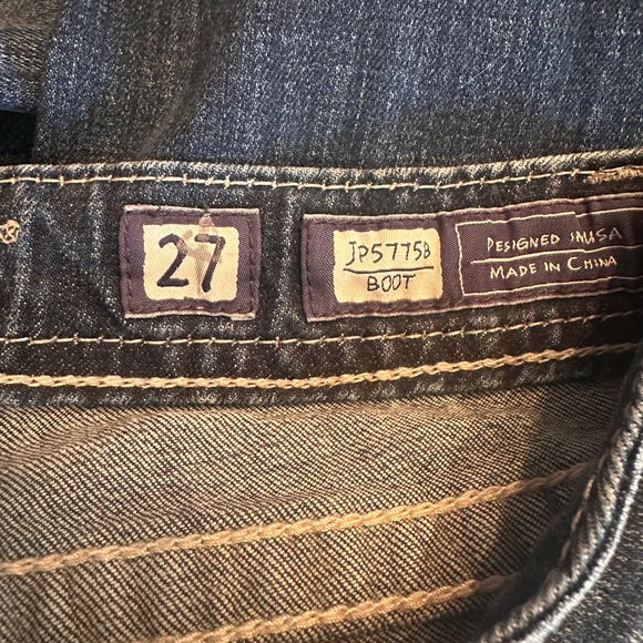 Miss Me Embellished Boot Cut Low Rise Jeans 27 x 34 Inseam - Picture 7 of 10